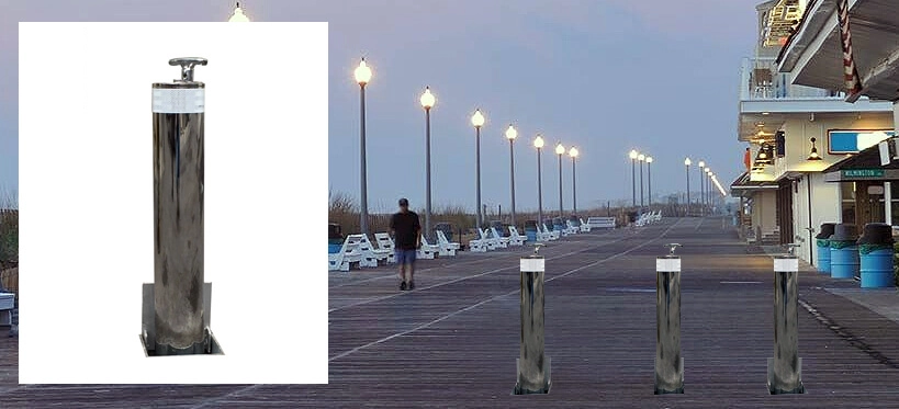 bolardos eurobolardos, proteccion perimetral para edificios banquetas y transeuntes, bolardos retractiles automaticos manejados a distancia
